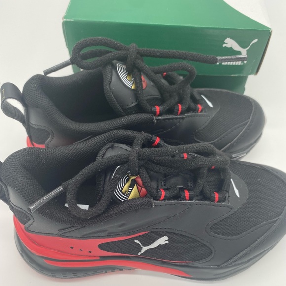 Little Kids Puma RS-Fast Red and Black - Picture 6 of 13